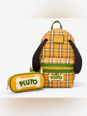 NWT Loungefly Disney Pluto plaid sling bag send